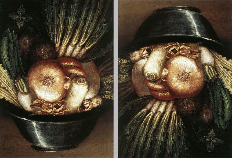 ARCIMBOLDO, Giuseppe Vegetables in a Bowl or The Gardener  dggh France oil painting art